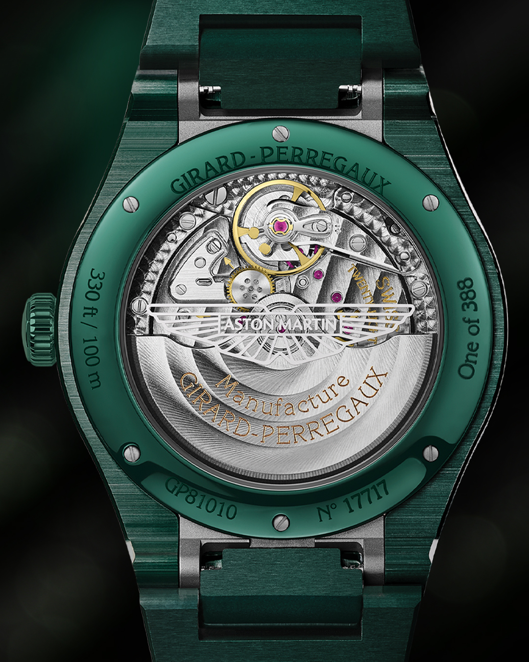 Laureato 38 mm Green Ceramic Aston Martin Edition